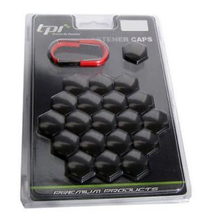 Astra G 17mm Injected Black TPI Hex Alloy Wheel Nut Bolt Covers