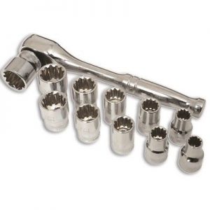 Laser Tools Alldrive Socket Set - 3/8in. Drive - 10 Piece