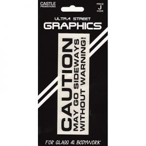 Castle Promotions Indoor Vinyl Sticker - Black - May Go Sideways