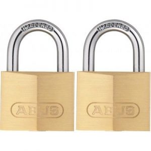 Abus Brass Padlocks - 40mm - Twin Pack