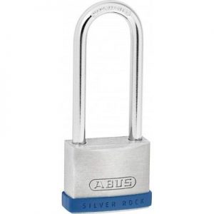 Abus Silver Rock 5 Zinc Padlock - 40mm Long Shackle (62mm)