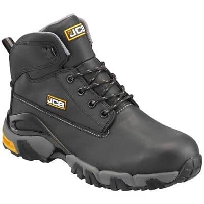 JCB 4X4 Leather Safety Boots S3 - Black - UK 10