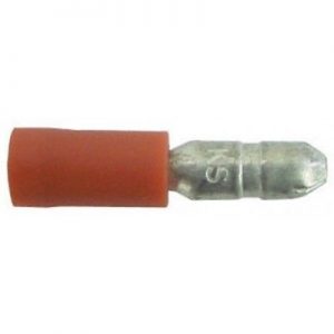 Wot-Nots Wiring Connectors - Red - Male Bullet - 4mm - Pack of 25