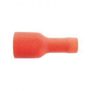 Wot-Nots Wiring Connectors - Red - Female Slide-On - 6.3mm - Pack of 3
