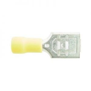 Wot-Nots Wiring Connectors - Yellow - Female Slide-On 375 - 9.5mm - Pack of 2
