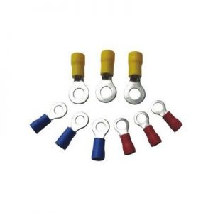 Wot-Nots Wiring Connectors - Red - Ring - 3.7mm - Pack of 25