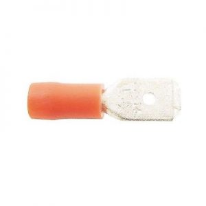 Wot-Nots Wiring Connectors - Red - Male Tab - 6.3mm - Pack of 4