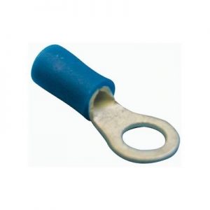 Wot-Nots Wiring Connectors - Blue - Ring - 5mm - Pack of 3