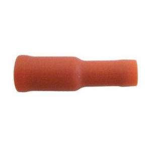 Wot-Nots Wiring Connectors - Red - Female Bullet - 4mm - Pack of 3
