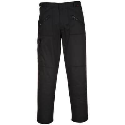 Portwest Action Trousers - Black - 30in. Waist (Short)
