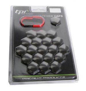 Astra G 17mm Smoke Nickel TPI Hex Alloy Wheel Nut Bolt Covers