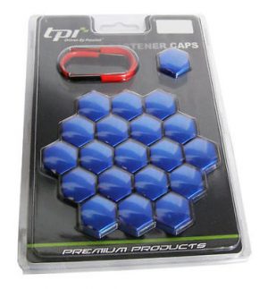 Astra G 17mm Blue TPI Hex Alloy Wheel Nut Bolt Covers