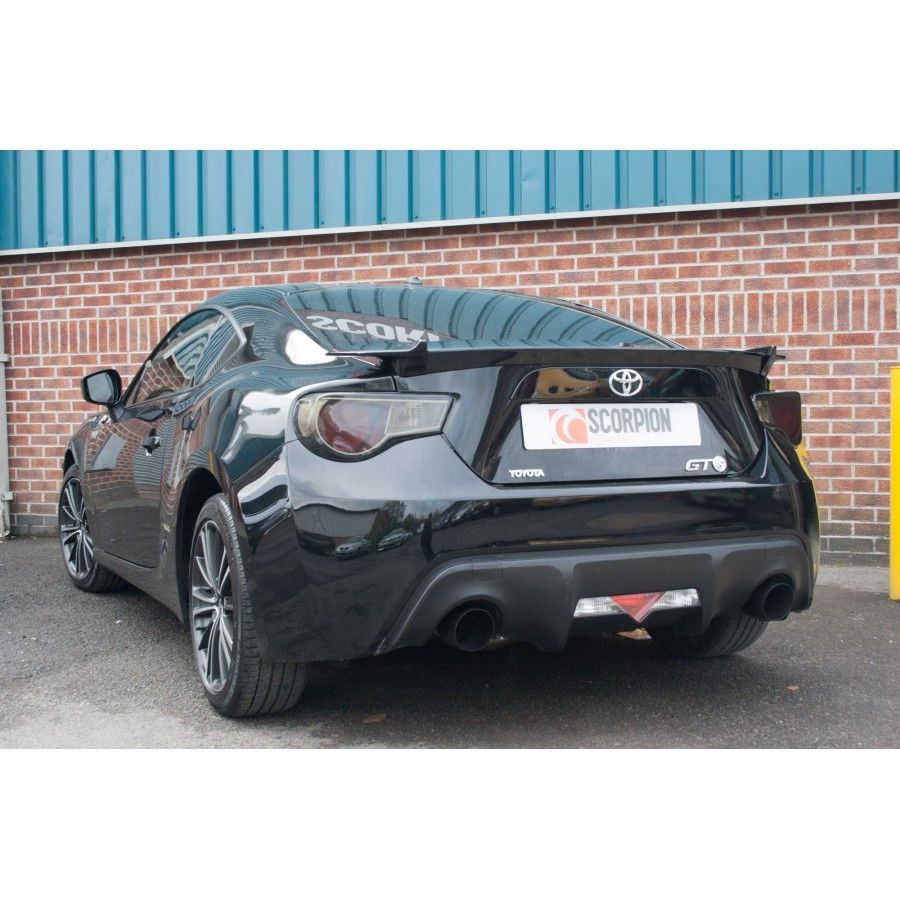 Scorpion Non Resonated Cat Back Exhaust System Toyota GT86 - SSTO010C