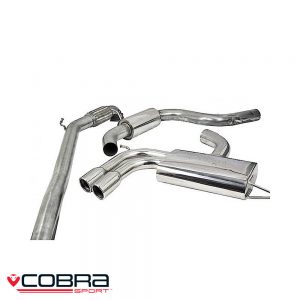 Cobra Sport Audi A3 8P 2.0 TFSI 2WD Turbo Back Exhaust (D/R) - AU15c