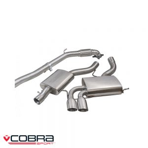 Cobra Sport Audi A3 8P 2.0 TFSI Quattro Turbo Back Exhaust (D/R) - AU46c
