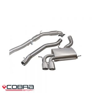 Cobra Sport Audi A3 8P 2.0 TFSI Quattro Turbo Back Exhaust (S/N) - AU46b