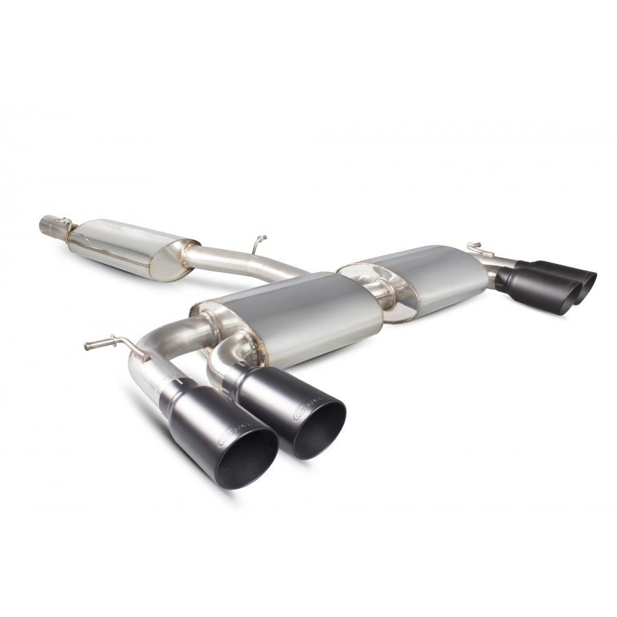 Scorpion Resonated Cat Back Without Valves VW Golf Mk7 2.0 TFSi R - SVW044DC