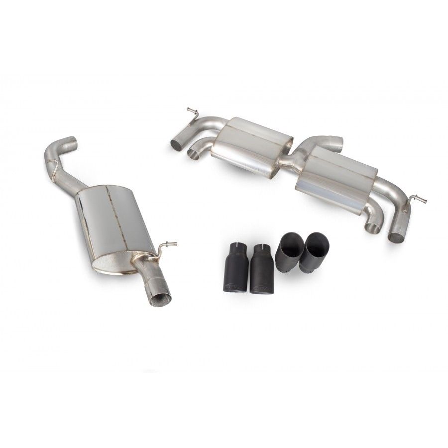 Scorpion Resonated Cat Back Without Valves VW Golf Mk7 2.0 TFSi R - SVW044DC