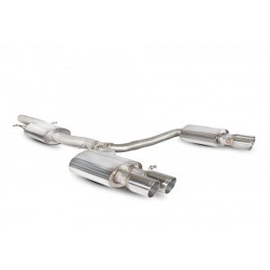 Scorpion Resonated Quad Cat Back Exhaust Audi A4 B8 Saloon 2.0 TFSi 2WD - SAU037