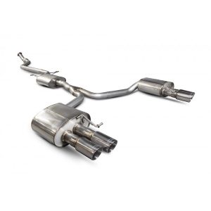 Scorpion Resonated Cat Back Exhaust System Audi A5 B8 2.0 TFSi - SAU073