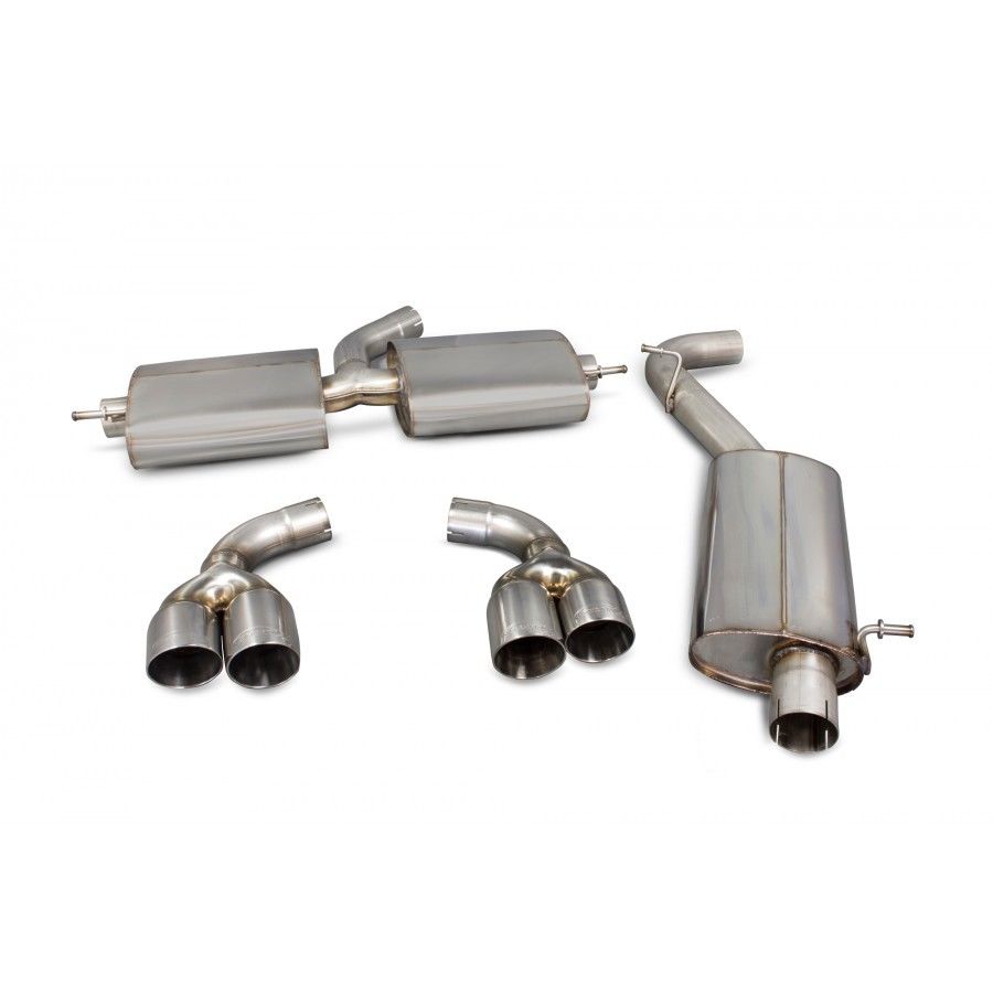 Scorpion Resonated Cat Back Exhaust Audi TTS 8J 2.0 TFSi Quattro- SAU026