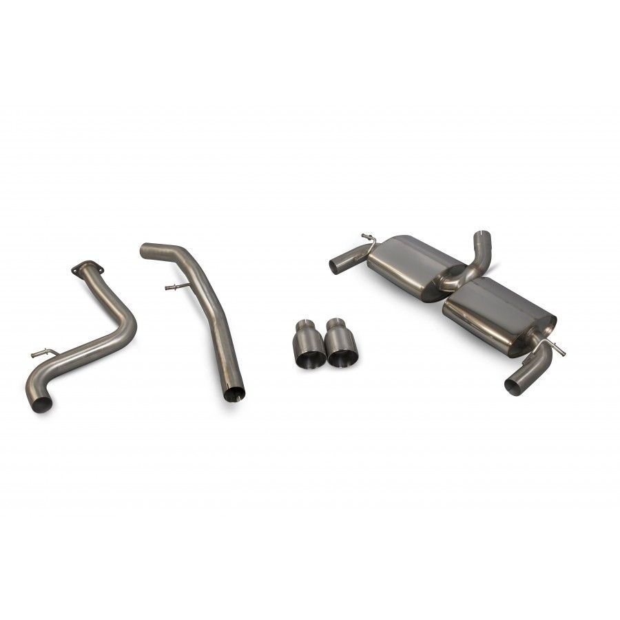 Scorpion 2.5" Non Resonated Cat Back Exhaust Ford Focus Mk2 2.5T ST225 - SFDS069