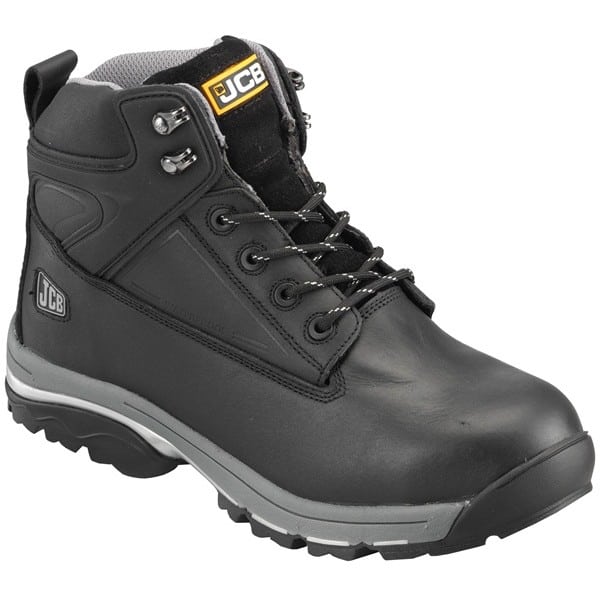 JCB Fast Track Leather Safety Boots S3 - Black - UK 13